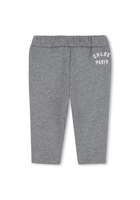 Pantaloni sportivi con logo ricamato CHLOE' KIDS | C20706A46